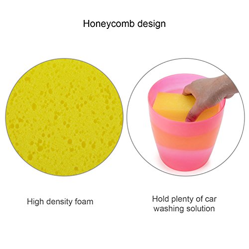 TriPole Car Cleaning Sponge Car Wash Sponge Artifact 4 Pack Non