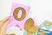 May&June Pink And Gold Glitter First Birthday One Banner, High Chair Decoration