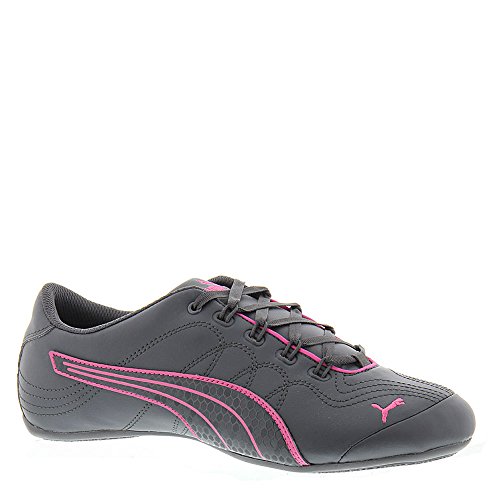 PUMA Women's Soleil v2 Comfort Fun Dance Shoe, Asphalt/Fandango Pin, 7 M US
