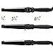Xtava Twist Curl Curling Wand - 1 to 1.5 Inch Professional Hair Wand with Ceramic Barrel Cool Tip Auto Shut Off - Dual Voltage Travel Curler for Long or Short Hair and Heat Resistant Glove