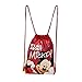 Disney Mickey Mouse Drawstring Backpacks 2 Pack Blue & Red