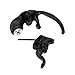 MANDI HOME Jewelry Punk Unique Fashion Womens Cute Lovely Leopard Cat Piercing Earring Danglers Ear Studs (Black Leopard)