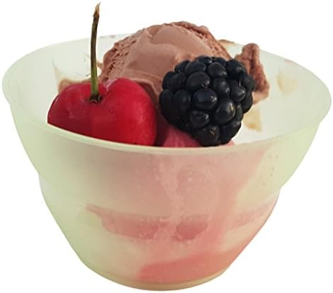 SupaCute Desserts Plastic Sundae Cups - Set of 1000 Pcs Ice Cream Bowls or Ice Cream Cups (Medium (5.75 Oz))