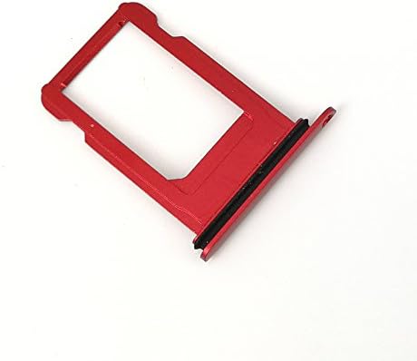 ATEANO SIM Card Holder Slot Tray with Waterproof Rubber Ring Replacement Part for iPhone 7 Plus (5.5'') (Red)