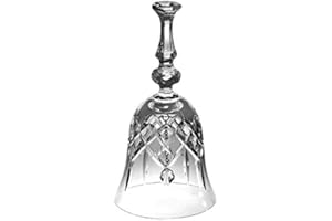 Barski - European Quality Glass - Hand Cut - Cut Crystal - Bell - 6.25" H - Made in Europe