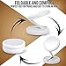 Lighted Travel Makeup Mirror with Magnification as LED Compact Foldable Mirror - Best Foldaway Vanity Mirror USB or 4 AA Battery Power