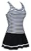 Women's One Piece Ruched Push up Swimdress Slimming Tummy Control Swimsuit