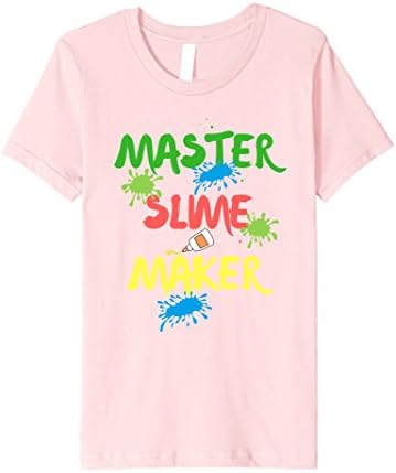 unisex-child Master Slime Maker T-Shirt for Slime Lover 10 Pink