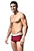 Italian Designed Trunks 2 Pack KRONIS Mens Underwear Premium 180gsm Cotton, Medium, Charcoal Grey + Maroon