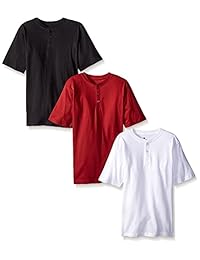 Playera American Hawk Henley para chicos - Paquete de 3 piezas