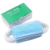 Disposable Face Masks - 3-Ply Breathable & Comfortable Filter Safety Mask - 50 PCS - For Home & Office