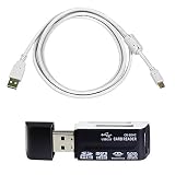 USB Cable for Canon SL2 Digital Camera - Black, 6 Feet + SD Card 16GB Class 10.