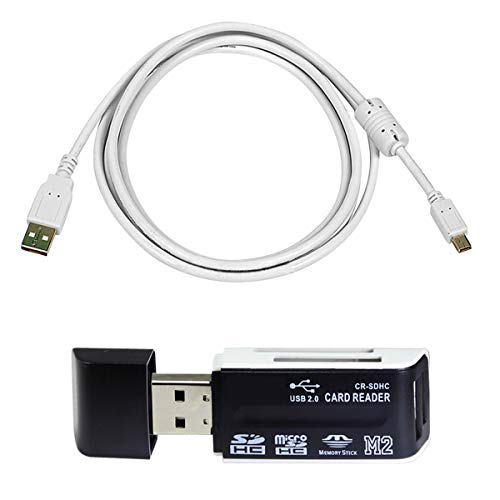 USB Cable for Canon SL2 Digital Camera - Black, 6 Feet + SD Card 16GB Class 10.