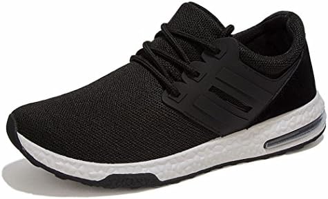XLD Men's Runner Shoes Fashion Breathable Sneakers Mesh Soft Sole Casual Athletic Lightweight(Black EU41)