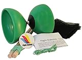 Flight High Performance Diabolo Pro Chinese Yoyo with Handsticks, Net Bag and Extra Strings … (green)