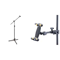 HERCULES MS533B Hideaway Boom Stand, Black & DG307B