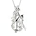 NY Jewelry Mix 6 Different Designs 925 Sterling Silver Cage Pendants (Rose, Conch, Mermaid, Cylindrical, Flower and Goldfish)