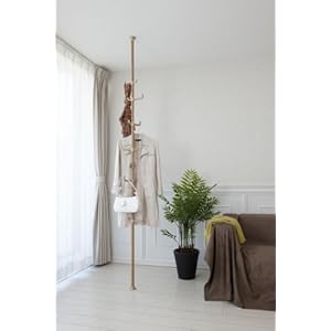 簡単つっぱりダブルフック 木目 TU-DM