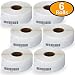 6 Rolls Dymo 30346 Compatible 1/2" x 1-7/8"(13mm x 47mm) Multipurpose Library Barcode Labels,BPA Free