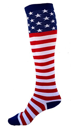 SoRock Women's USA Flag Knee Socks