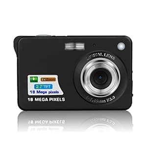 Biuday Cámara Digital de 18 megapíxeles HD de 2.7 Pulgadas con luz ...