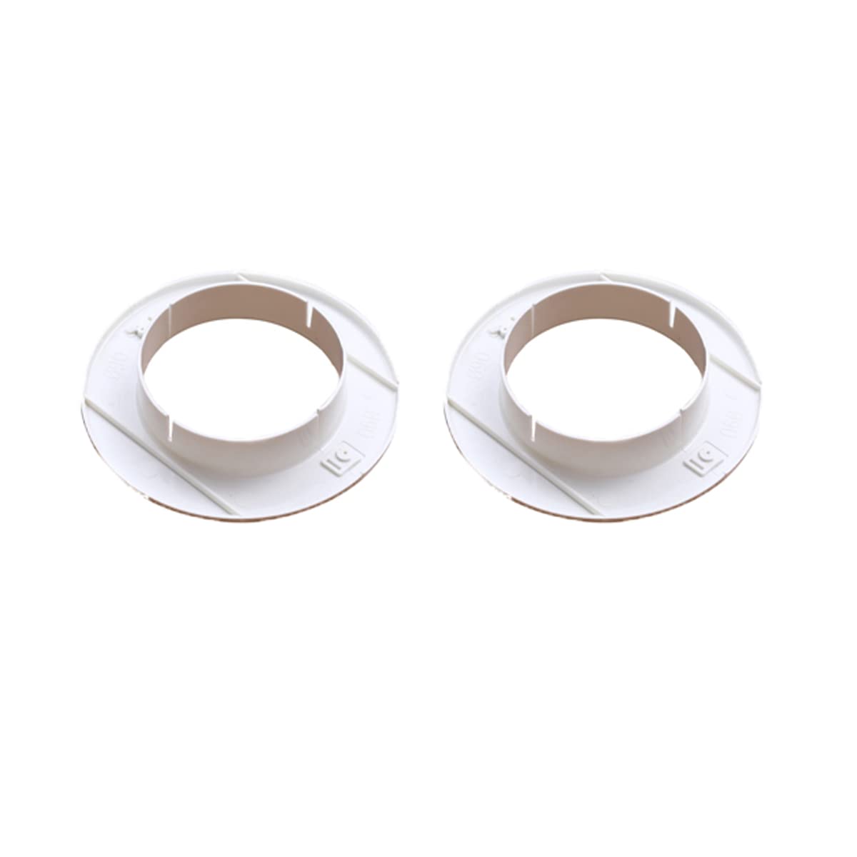 Unifizz ABS Pipe Collar, 95x26mm Snap-in Valve Tall Hole Cover Tap, White, 2PCS