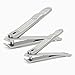 SUPRENT Finger Nail and Toe Nail Clippers Set (Silver)