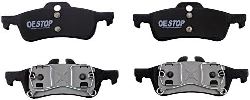 OE STOP OS1060 Semi-Metallic Premium Brake Pad Set With Installation Hardware, Rear, 1 Pack