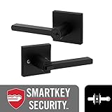 Kwikset 91560-029 Halifax Slim Square Keyed Entry Lever Featuring Smartkey