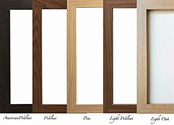 Skincare cosmetics ltd Wood Finish Photo/Picture Frames (American Walnut, Light Oak, Dark Walnut, Light Walnut & Pine) (40x50cm, Light Oak)