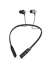 Auricular inalámbrico Neckband, blueear Bluetooth deporte auriculares Super Bass con IPX5 impermeable auriculares 10 horas de batería manos libres callcvc 6.0 Cancelación de ruido auriculares, Negro