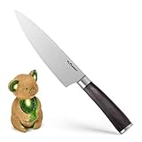 NEXGADGET 8 Inch Chef Knife Professional Chef’s Knives Japanese Carbon Stainless Steel kitchen Knife, Razor Sharp, Comfortable Pakka Wood Handle, Gift Box