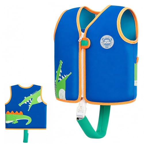Kinder Mädchen Junge Schwimmlernweste, Schwimmhilfe Schwimmen Jacket für Kleinkinder mit Einstellbare Sicherheits Straps Alter 1-6 (BC, 1-3)