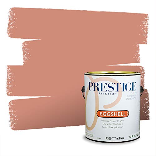 PRESTIGE Paints P300-T-2003-5CVP Paint and Primer In One, 1 gallon, Terra Earth