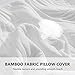 DOWNCOOL Memory Fiber Filling Body Pillow- Removable Zippered Bamboo Outer Pillow Cover- Breathable Cooling Hypoallergenic Bed Pillow for Long Side Sleeper- 20 x 54 inch