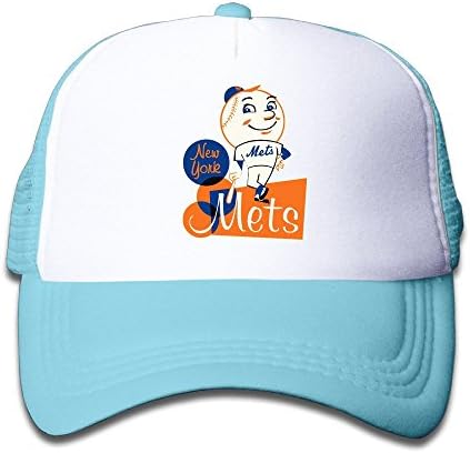 TIKE Youth Baby Cap Hats Mascot Mr. &amp; Mrs. Met Fans Adjustable SkyBlue