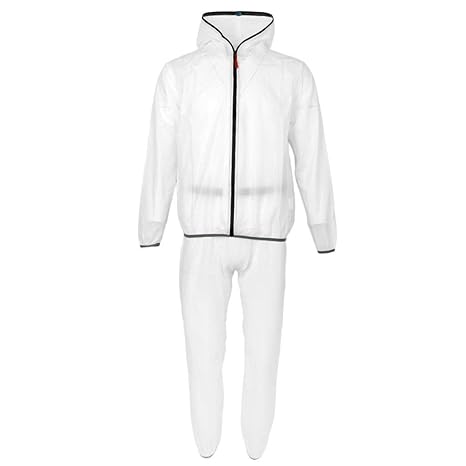 Baoblaze Herren Damen Ultraleicht Fahrrad Regenanzug Fahrradjacke Regenjacke Regenhose Regenbekleidung für Radfahren Wandern 