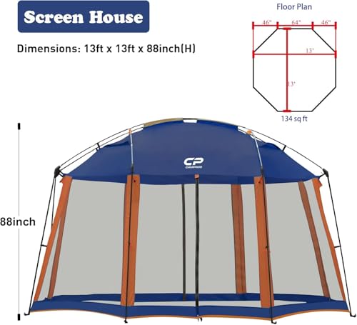 CAMPROS CP 13x13 Screen House Review: Spacious Screened Shelter for Patio & Camping image 13
