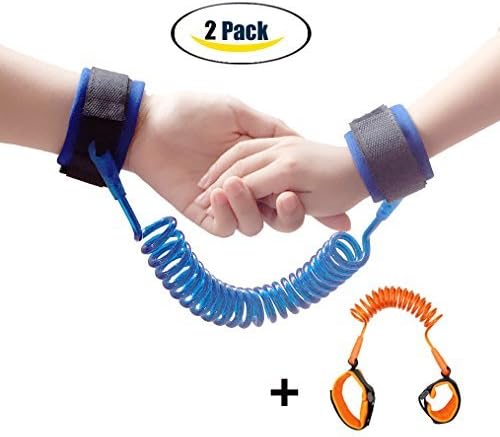 Baby Child Anti Lost Wrist Link，Safety Wrist Link for Toddlers,Flexible and Durable,Long Harness Strap Rope Leash Walking Hand Belt by Porla baby(1.5m)