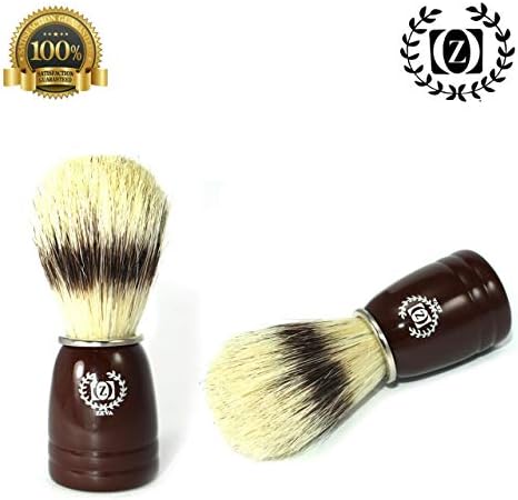 BRAND NEW Men's Barber Dark Wooden Handle Boar Bristle Hair Shaving Brush