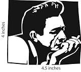 Johnny Cash Sticker Cut Vinyl Decal