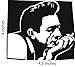 Johnny Cash Sticker Cut Vinyl Decal