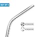 Souvea Stainless Steel Straws for 20 oz. and 30 oz. Tumblers Ramblers Cold Beverage, Ultra Long, 6 Pieces