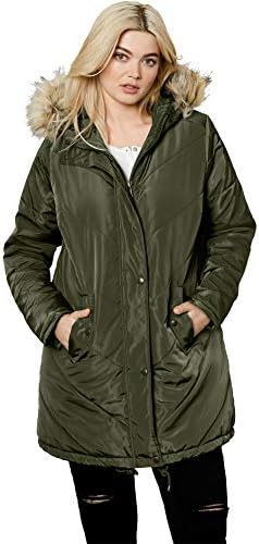 womens parka coats with fur hood plus size