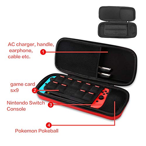 image for Yullmu Nintendo Switch Carrying Case, Portable Nintendo Pokémon Trave