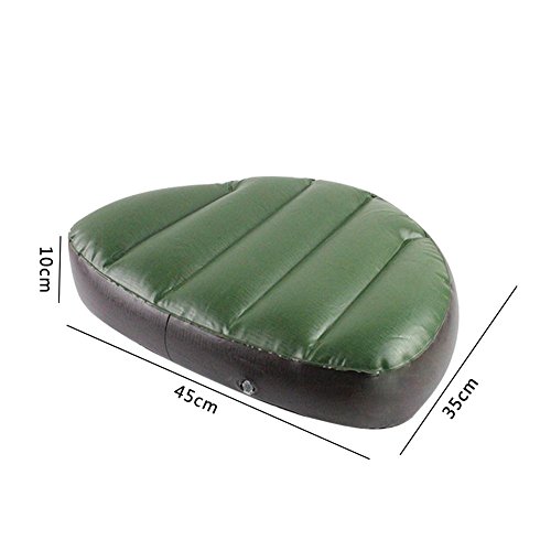 Inflatable Seat Cushion Boating Camping Fishing Rowing Canoe Pillow Pvc Boat Water Sports Durable Portable For Compact Foldable Mat Beach Grass Chair Pad Velvet Covers Outdoor Rafting Raft Comfortable - Thumbnail 2