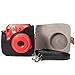 CAIUL Camera Carrying Case Compatible with Fujifilm Instax Mini 8 8+ 9 Camera, Black, DON'T TOUCH MY CAMERA