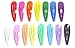 24pcs Hair Snap Clip for Toddler Girl Size 40 Mm (Mix Bright and Pastel Tone) 15 Colors