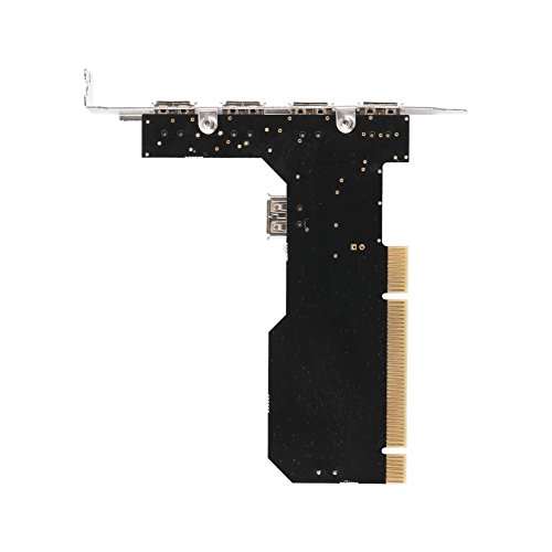 QNINE Internal USB 2.0 PCI Card, 5 Port (4 External & 1 Internal) PCI Expansion to USB 2 Adapter Hub Controller, High Speed 480Mbps for Desktop - Thumbnail 5