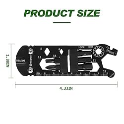Maarten Bike Multitool, 20 in 1 Black EDC Outdoor